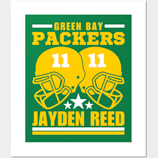 Green Bay Packers Reed 11 American Football Retro Posters and Art